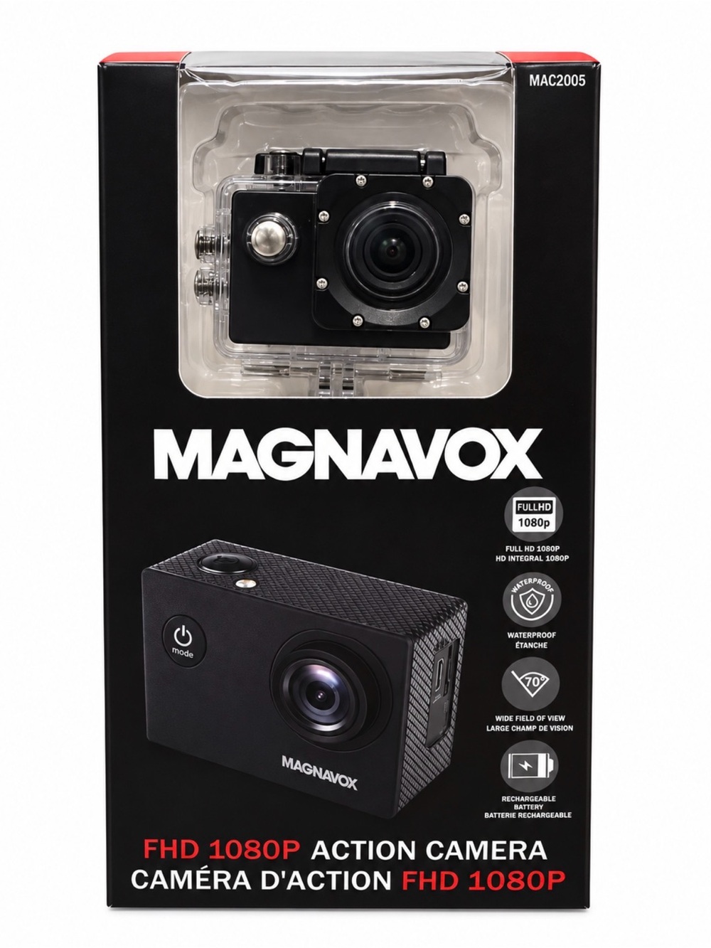 FHD 1080P Black Action Camera